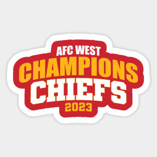 Chiefs AFC West Champs Sticker